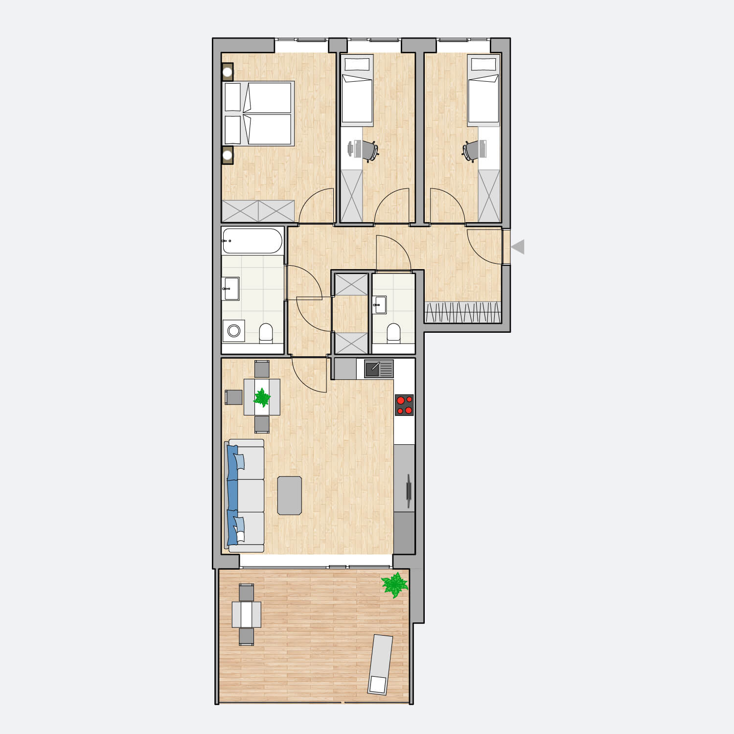 Wohnung 19: 1. Obergeschoss in Flößaustraße in Fürth kaufen