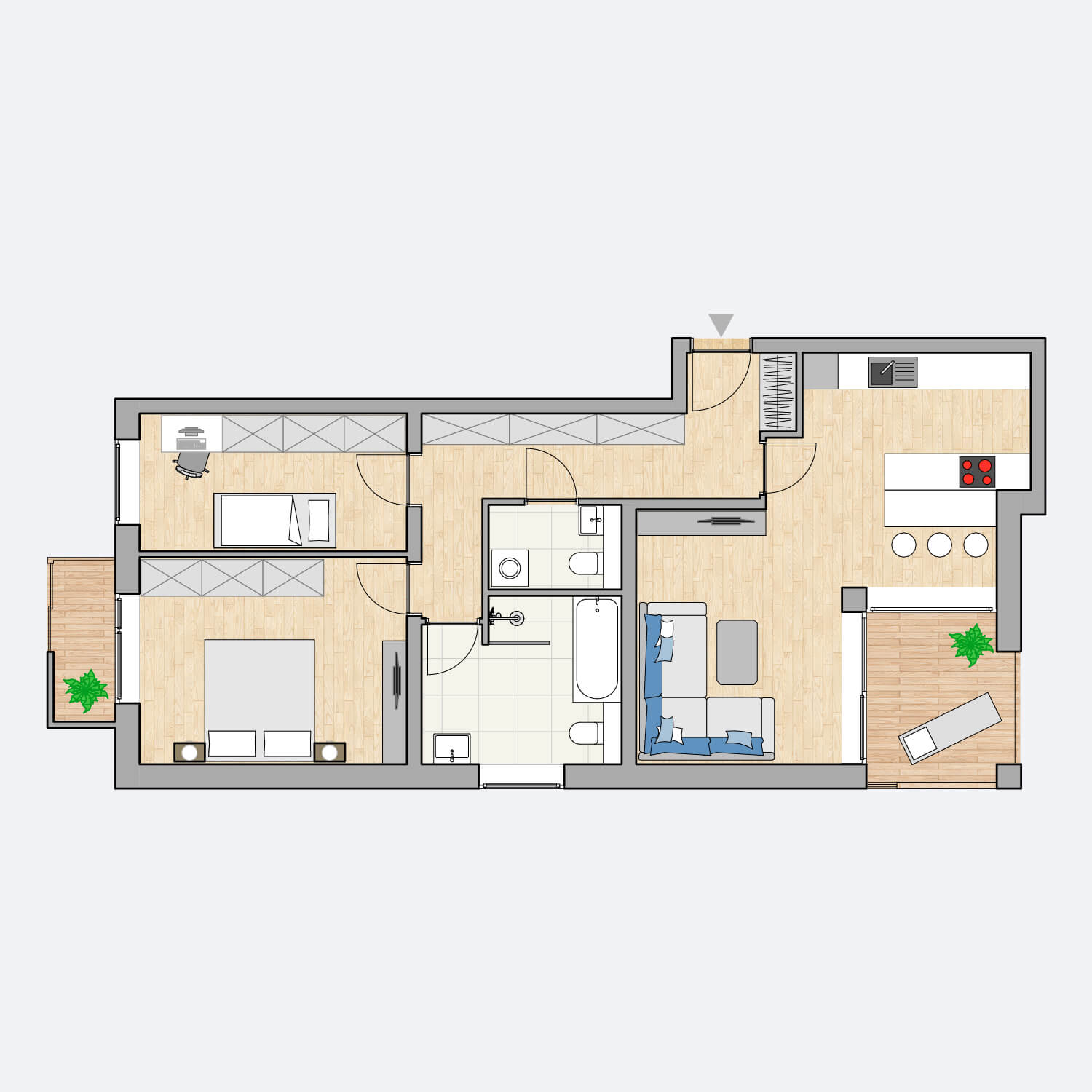 Wohnung 23: 2. Obergeschoss in Flößaustraße in Fürth kaufen