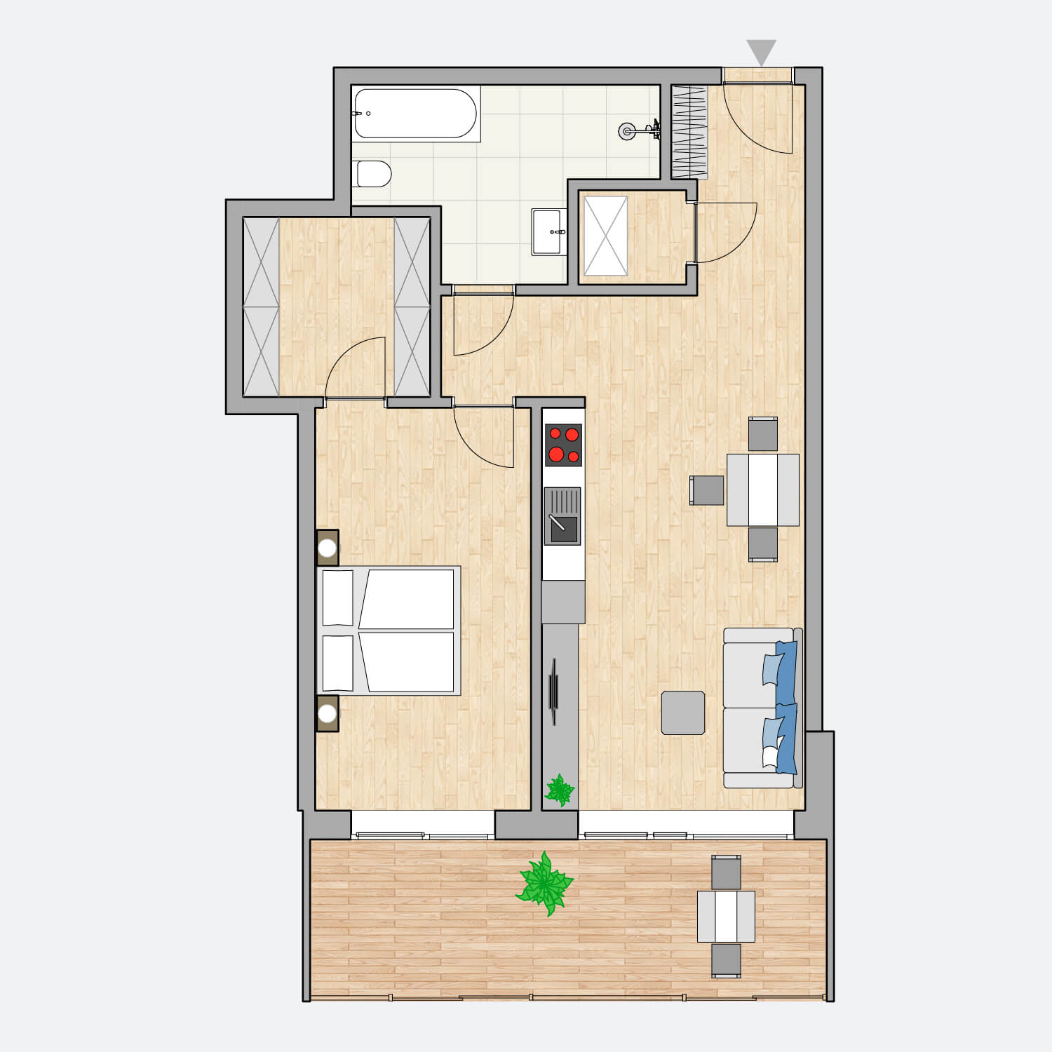 Wohnung 27: 2. Obergeschoss in Flößaustraße in Fürth kaufen