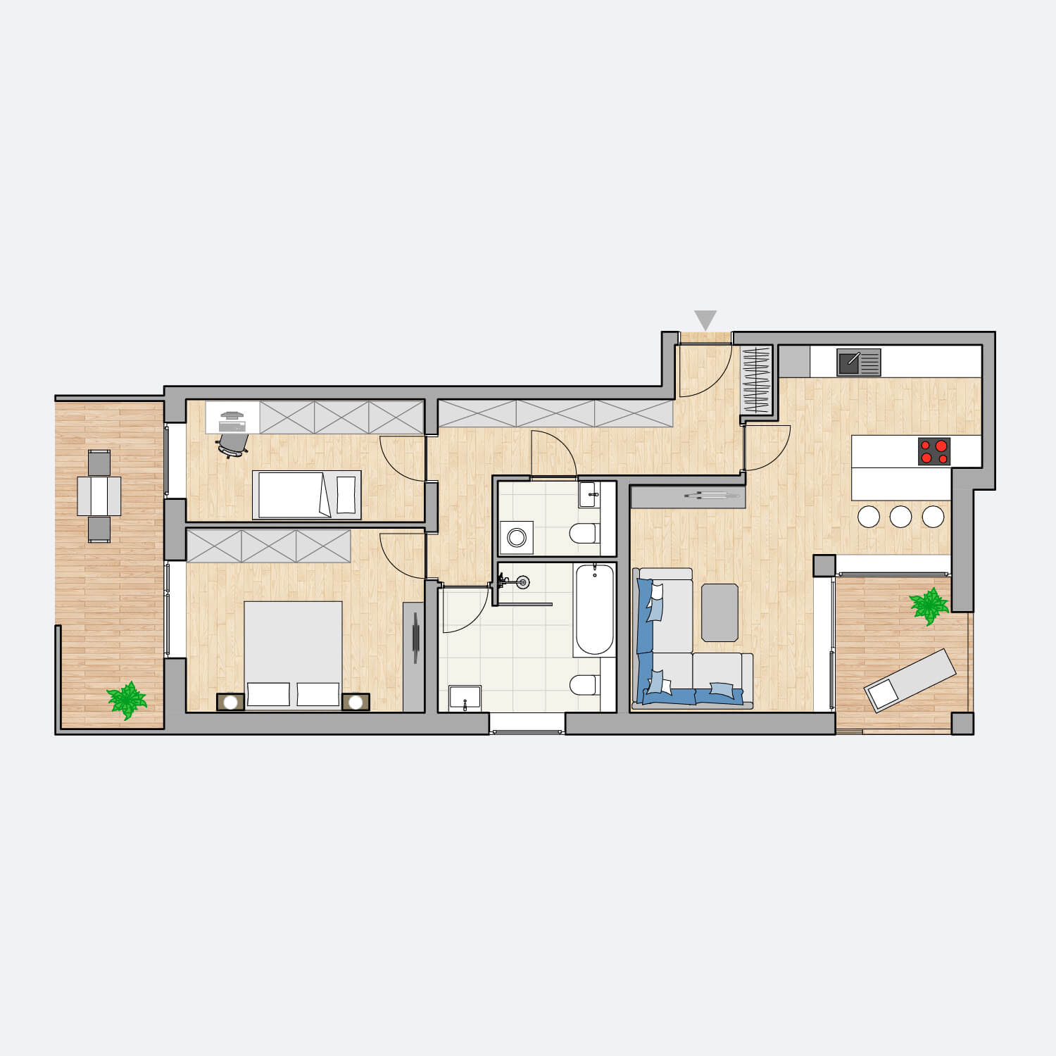 Wohnung 3 Erdgeschoss in Flößaustraße in Fürth kaufen