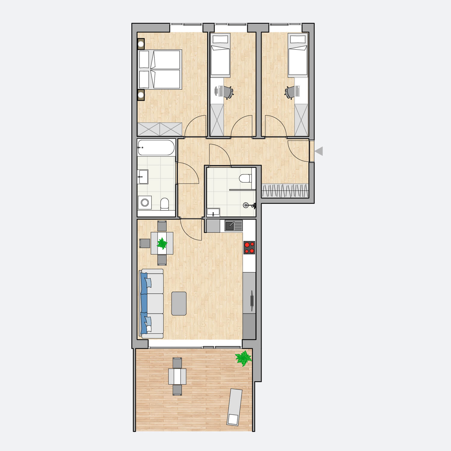 Wohnung 8 Erdgeschoss in Flößaustraße in Fürth kaufen